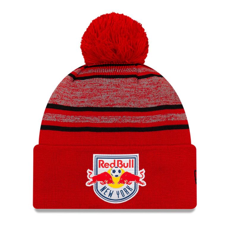 Gorras New Era Beanies Rojos - New York Bulls Bobble 06152PCHE